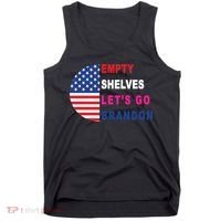 Lets Go Brandon Meme Classic American Flag Half Circle Tank Top thumb 0