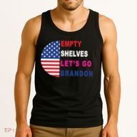Lets Go Brandon Meme Classic American Flag Half Circle Tank Top thumb 3
