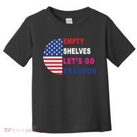 Lets Go Brandon Meme Classic American Flag Half Circle Toddler T-Shirt thumb 0