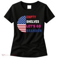 Lets Go Brandon Meme Classic American Flag Half Circle Women's T-Shirt thumb 0