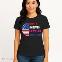 Lets Go Brandon Meme Classic American Flag Half Circle Women's T-Shirt thumb 4