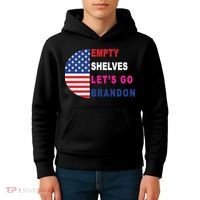 Lets Go Brandon Meme Classic American Flag Half Circle Kids Hoodie thumb 4