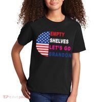 Lets Go Brandon Meme Classic American Flag Half Circle Kids T-Shirt thumb 2