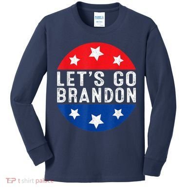 Let's Go Brandon Retro Vintage Design Kids Long Sleeve Shirt
