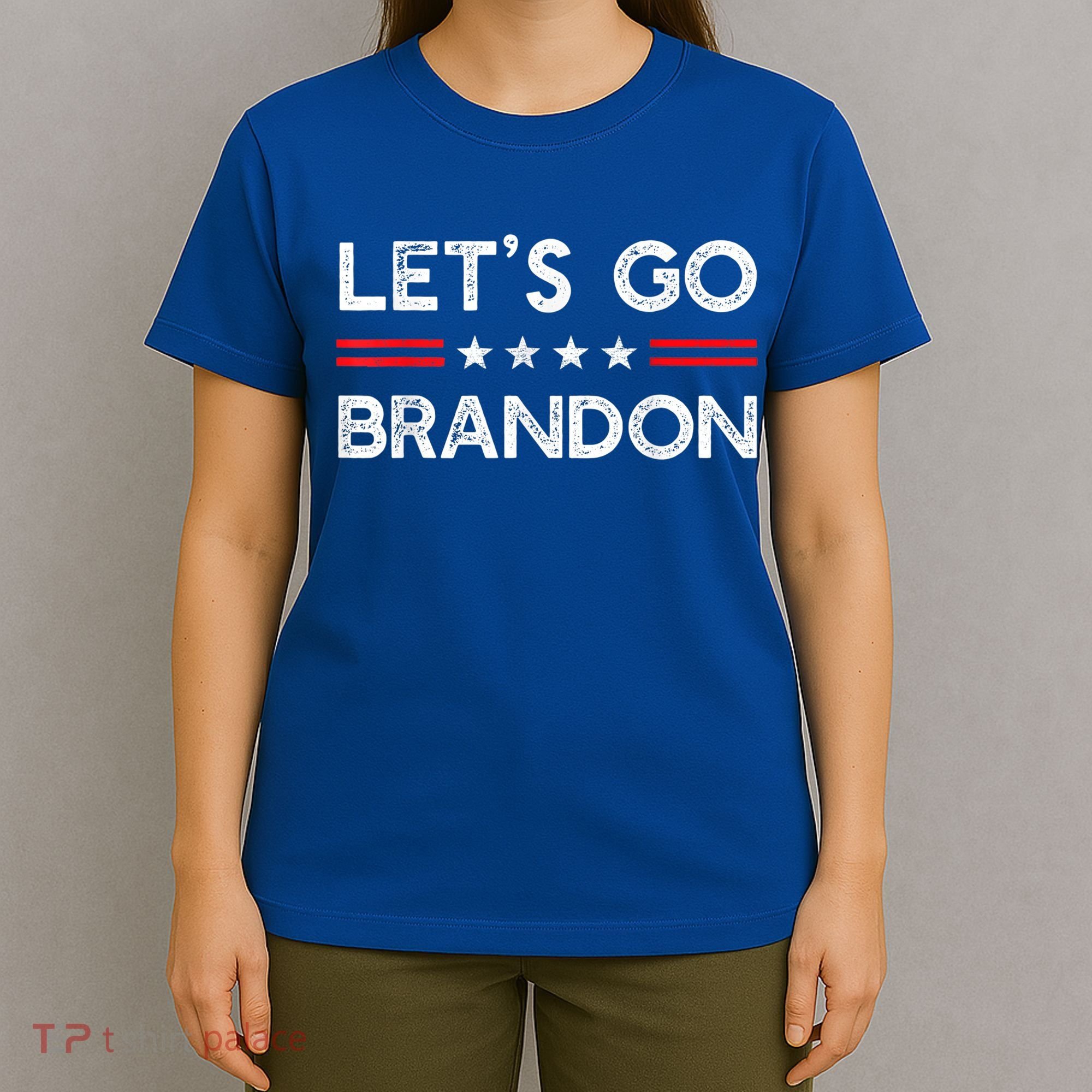 Let’s Go Brandon Conservative US Flag Gift T-Shirt