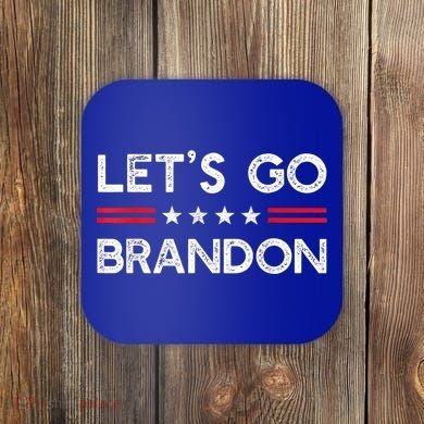 Let’s Go Brandon Conservative US Flag Gift Coaster
