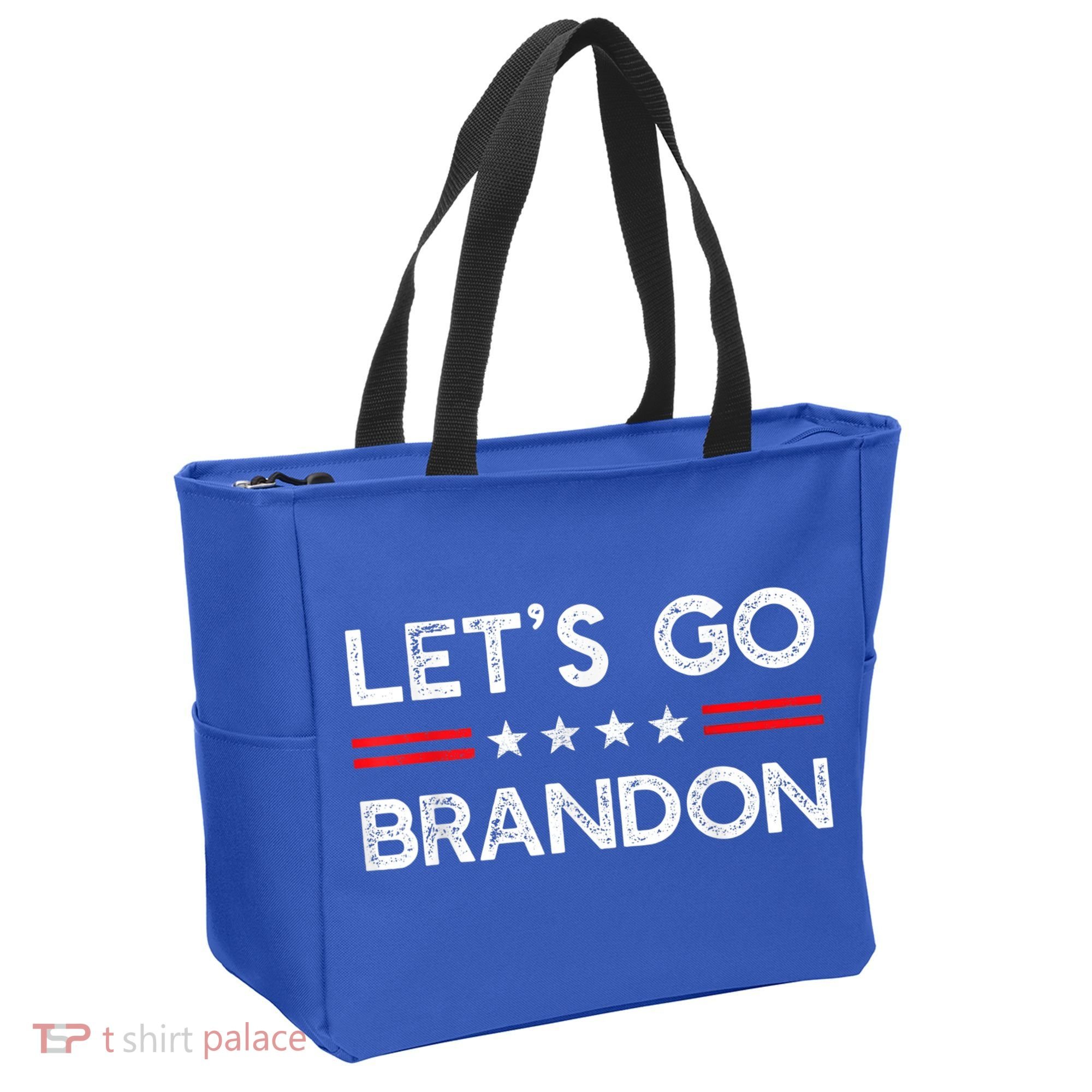 Let’s Go Brandon Conservative US Flag Gift Tote Bag