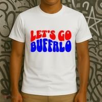 LetS Go Buffalo Football Chant Fun Team Gear T-Shirt thumb 3