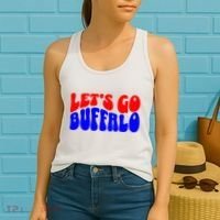 LetS Go Buffalo Football Chant Fun Team Gear Women's Tank Top thumb 2