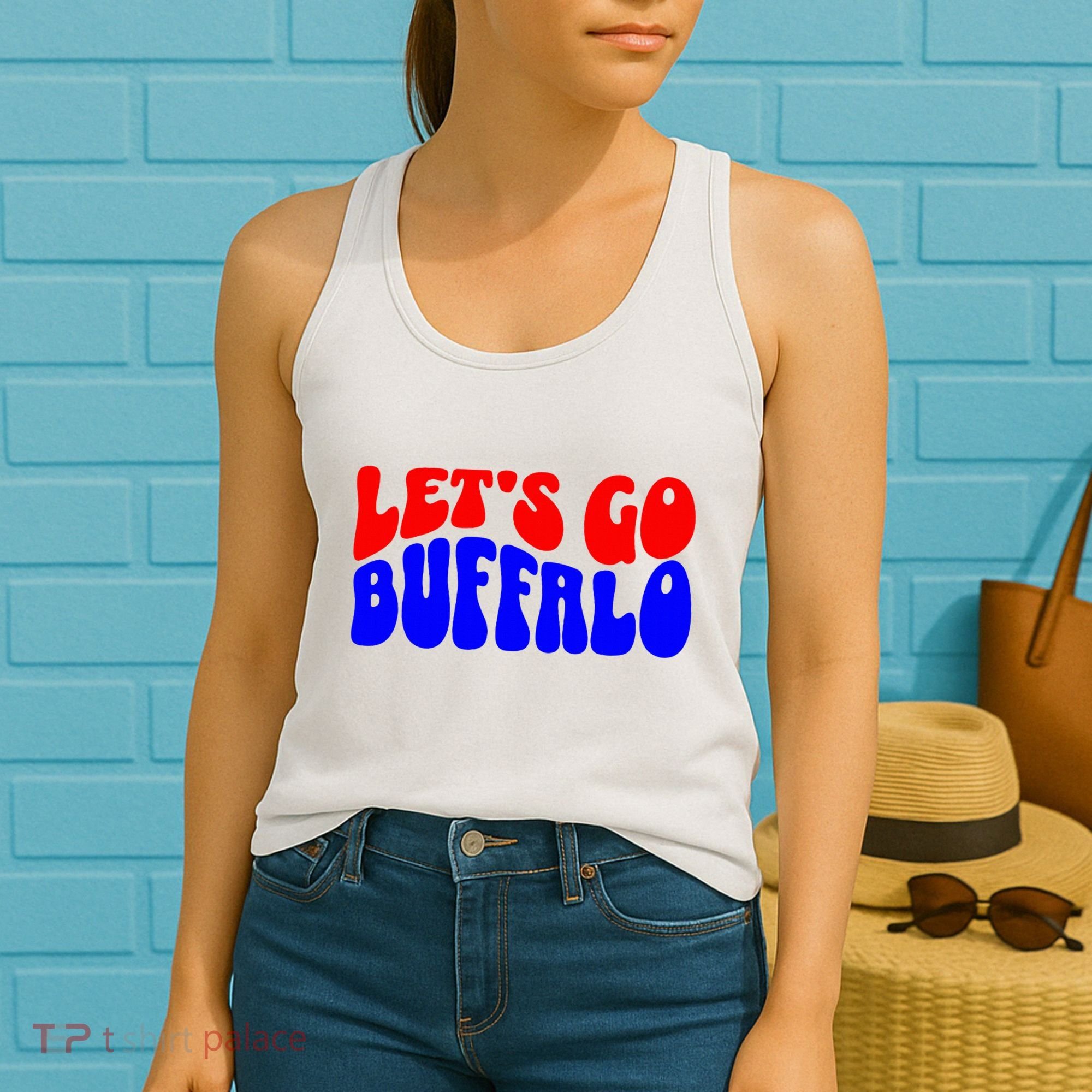 LetS Go Buffalo Football Chant Fun Team Gear Women's Tank Top