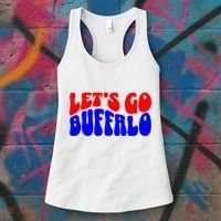 LetS Go Buffalo Football Chant Fun Team Gear Women's Tank Top thumb 3