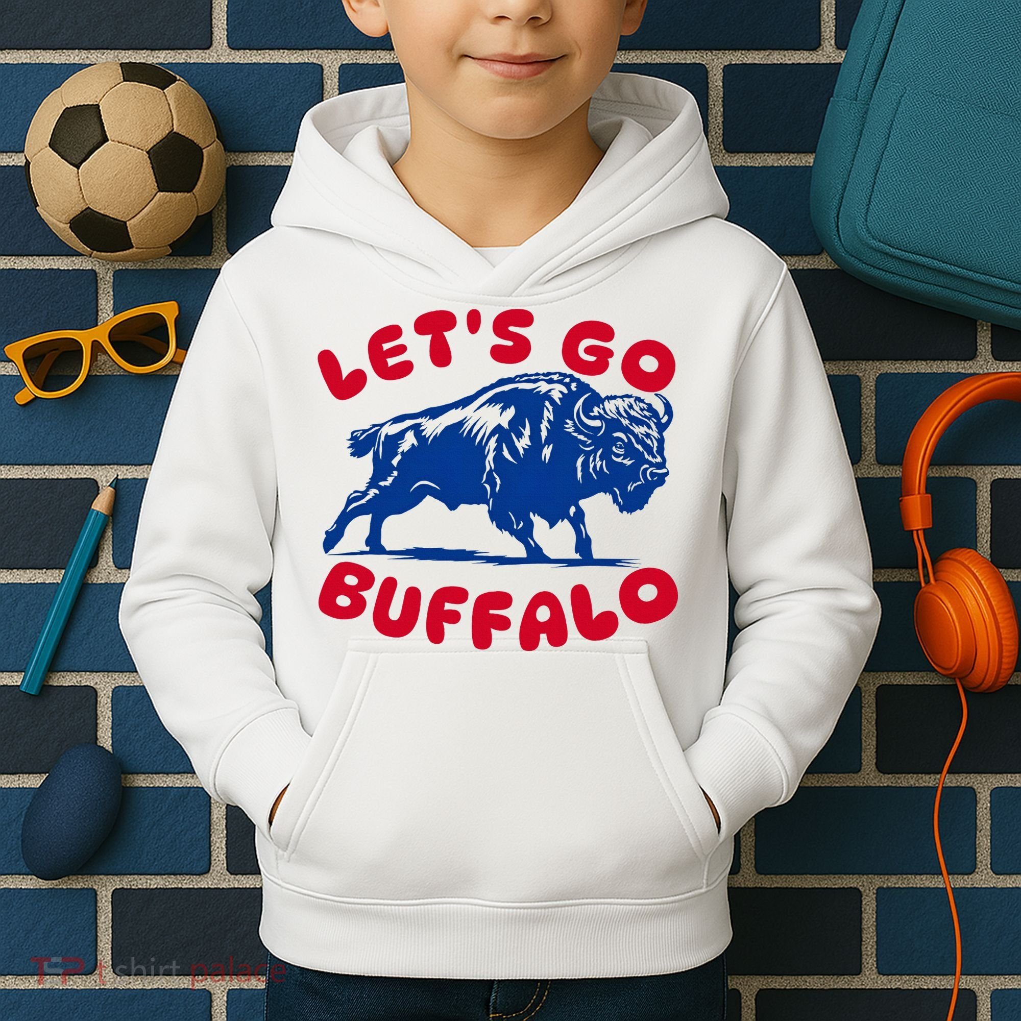 LetS Go Buffalo Kids Hoodie