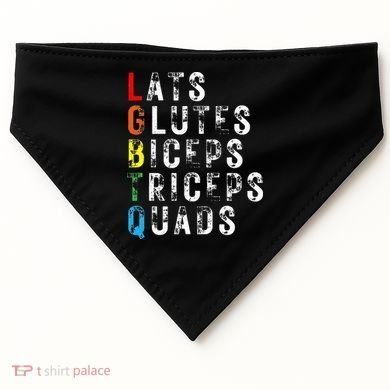 Lats Glutes Biceps Triceps Quads Lgbtq USA-Made Doggie Bandana