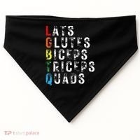 Lats Glutes Biceps Triceps Quads Lgbtq USA-Made Doggie Bandana thumb 0