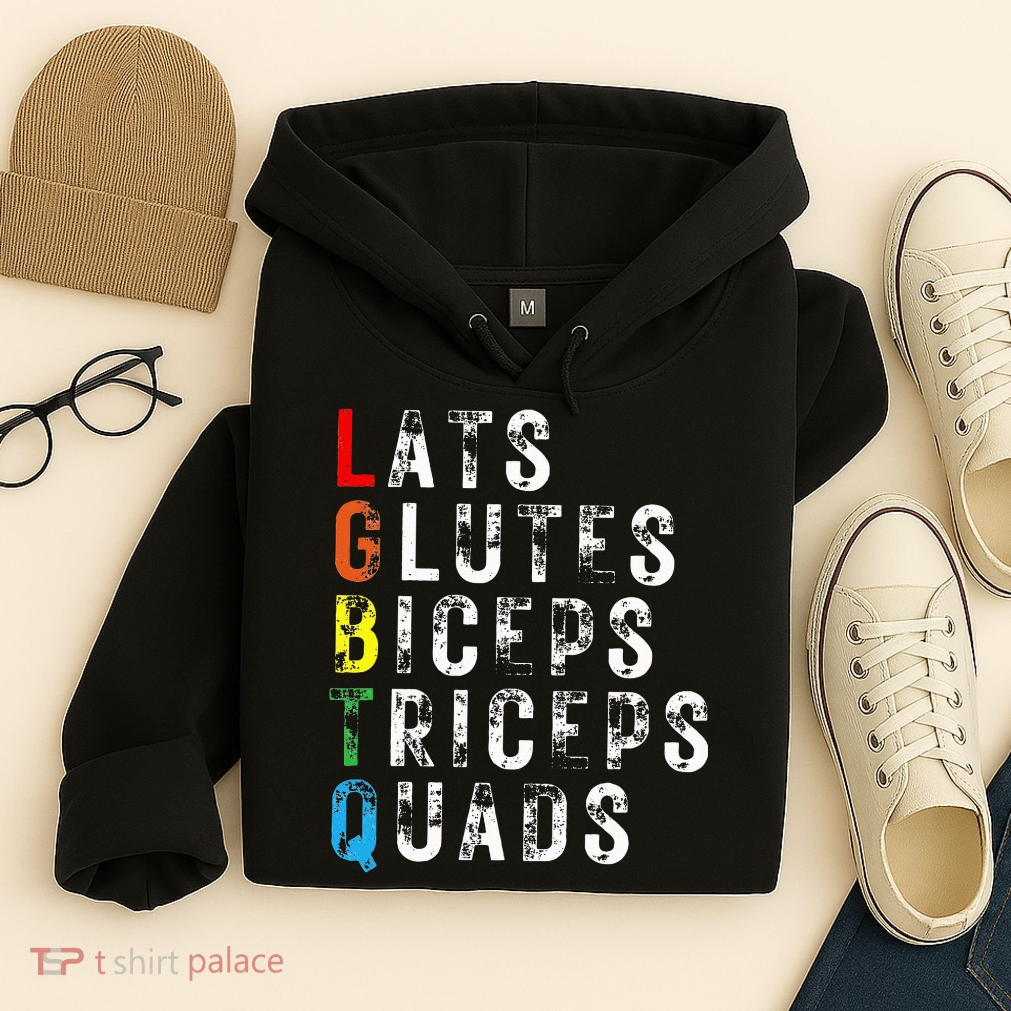 Lats Glutes Biceps Triceps Quads Lgbtq Hoodie