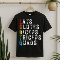 Lats Glutes Biceps Triceps Quads Lgbtq T-Shirt thumb 2