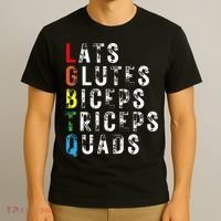 Lats Glutes Biceps Triceps Quads Lgbtq T-Shirt thumb 3