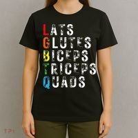 Lats Glutes Biceps Triceps Quads Lgbtq T-Shirt thumb 4