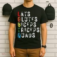 Lats Glutes Biceps Triceps Quads Lgbtq T-Shirt thumb 6
