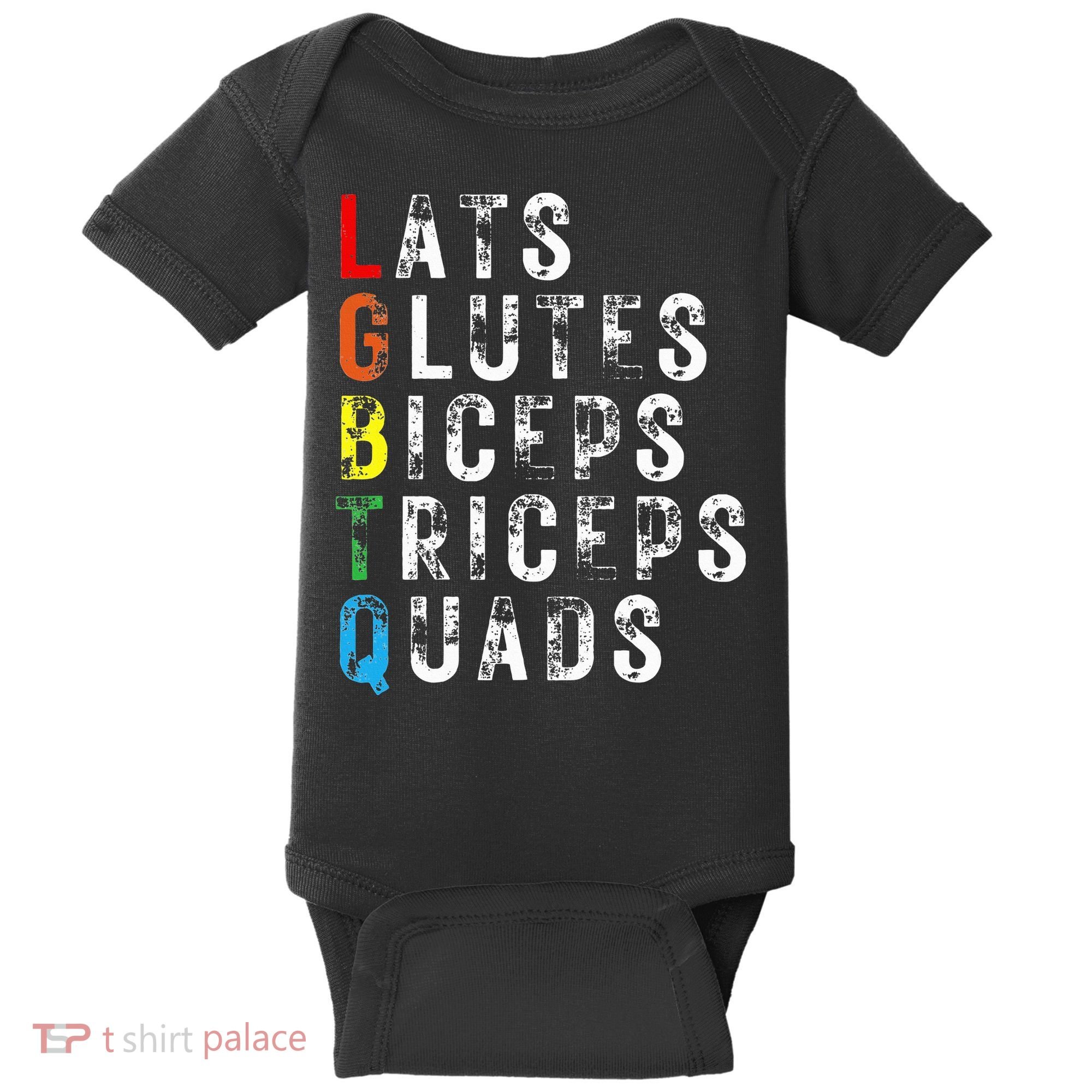 Lats Glutes Biceps Triceps Quads Lgbtq Baby Bodysuit