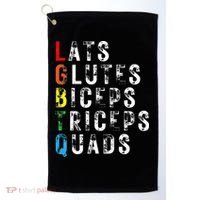 Lats Glutes Biceps Triceps Quads Lgbtq Golf Towel thumb 0