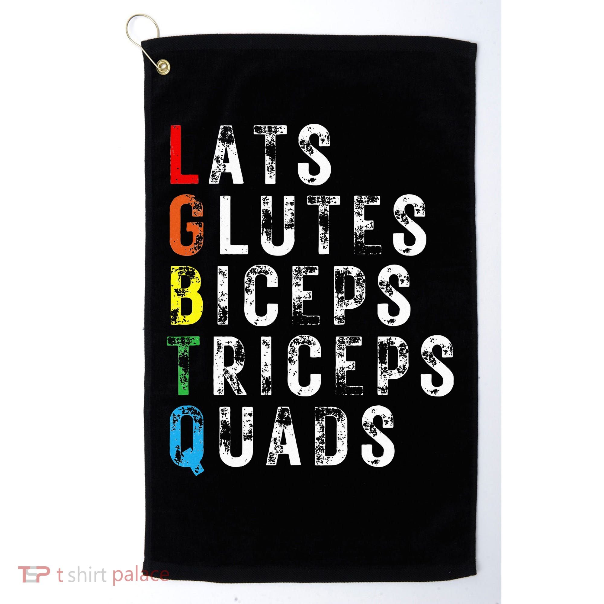 Lats Glutes Biceps Triceps Quads Lgbtq Golf Towel
