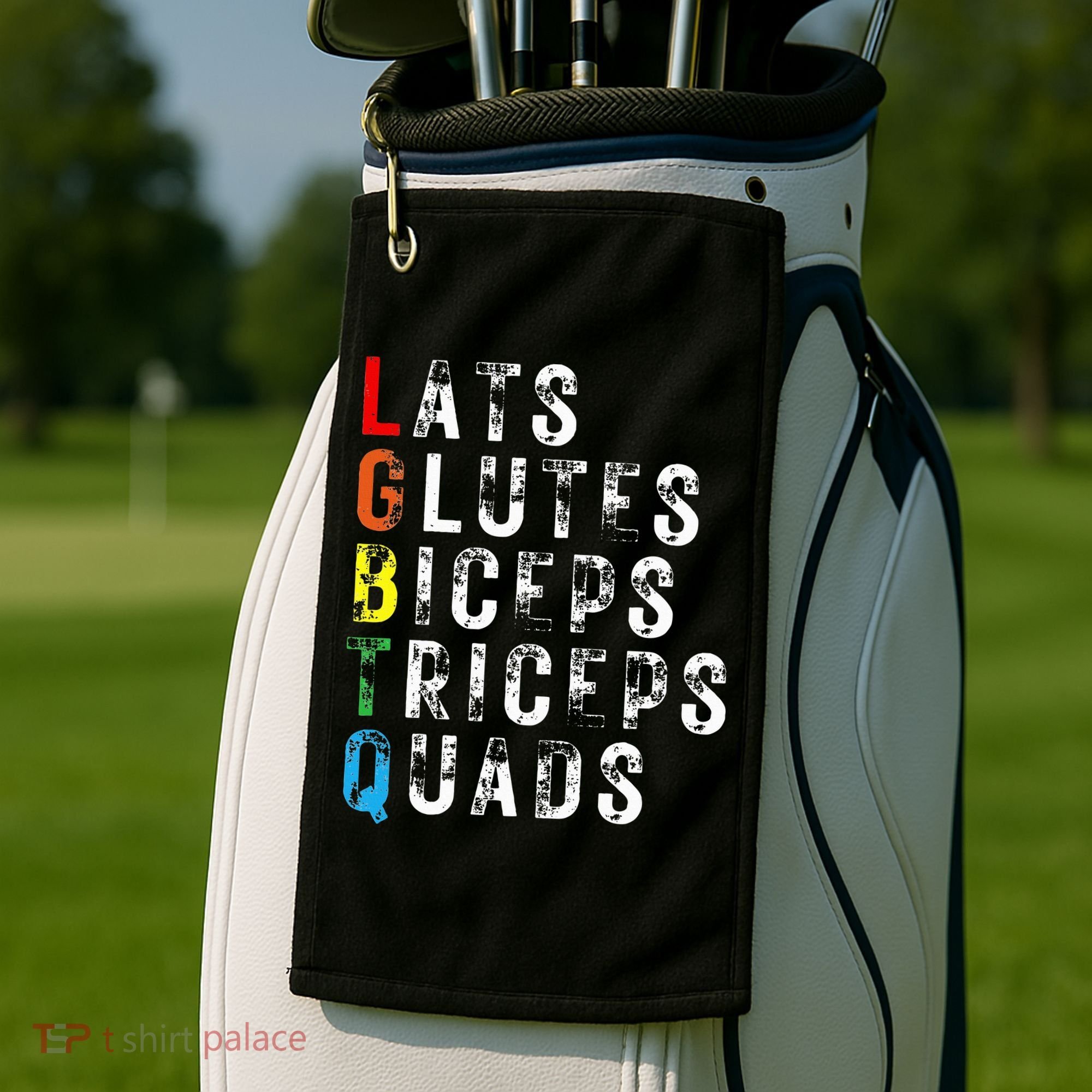 Lats Glutes Biceps Triceps Quads Lgbtq Golf Towel