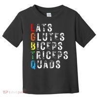 Lats Glutes Biceps Triceps Quads Lgbtq Toddler T-Shirt thumb 0