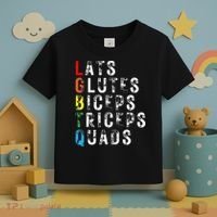 Lats Glutes Biceps Triceps Quads Lgbtq Toddler T-Shirt thumb 3