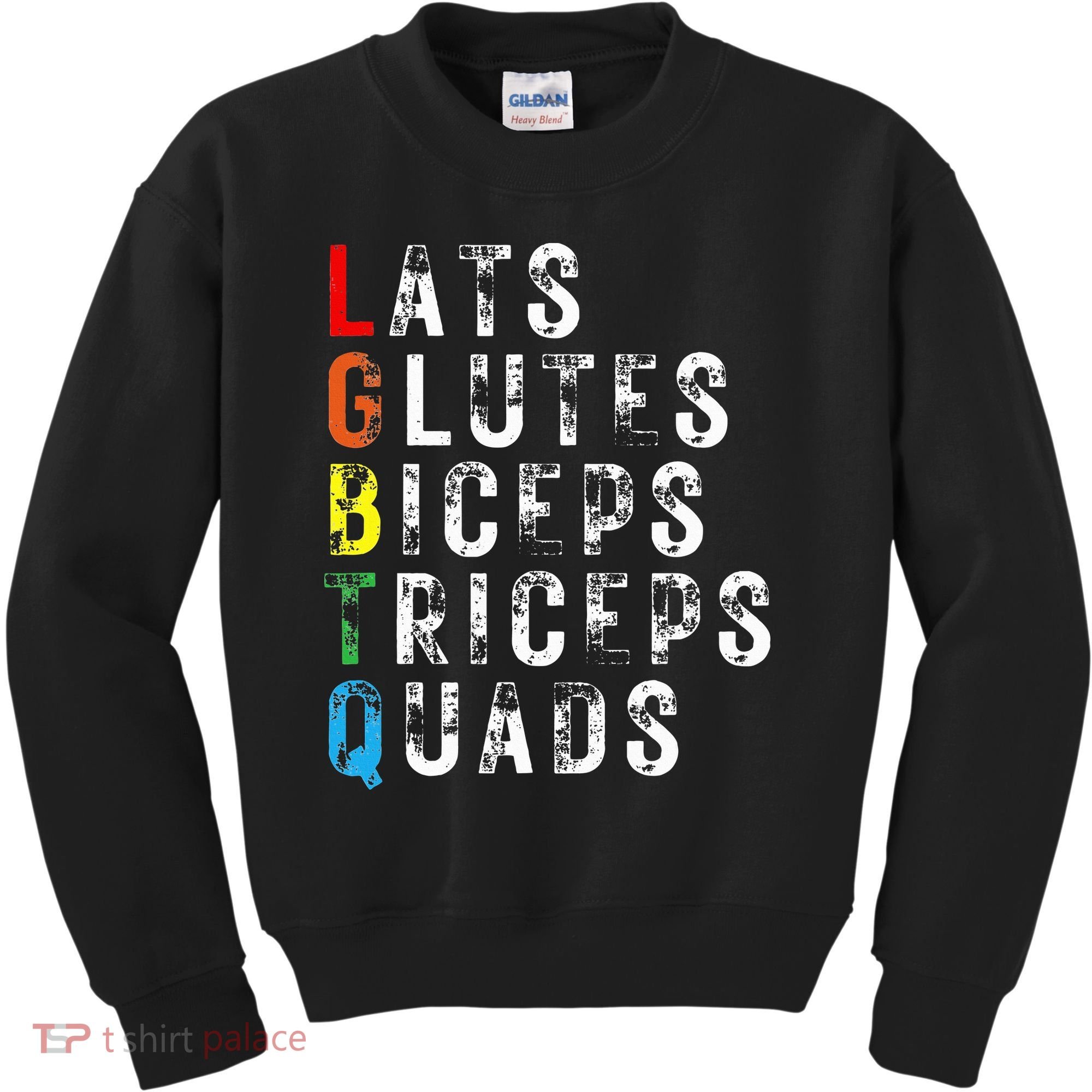 Lats Glutes Biceps Triceps Quads Lgbtq Kids Sweatshirt