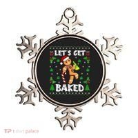 Let's Get Baked Gingerbread Man Weed Funny Christmas Cookie  Ornament thumb 0