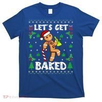 Let's Get Baked Gingerbread Man Weed Funny Christmas Cookie  T-Shirt thumb 0