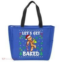 Let's Get Baked Gingerbread Man Weed Funny Christmas Cookie  Tote Bag thumb 0