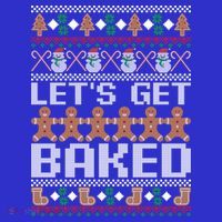 Lets Get Baked Ugly Christmas Gift Holiday Cookie Gift Long Sleeve Shirt thumb 2