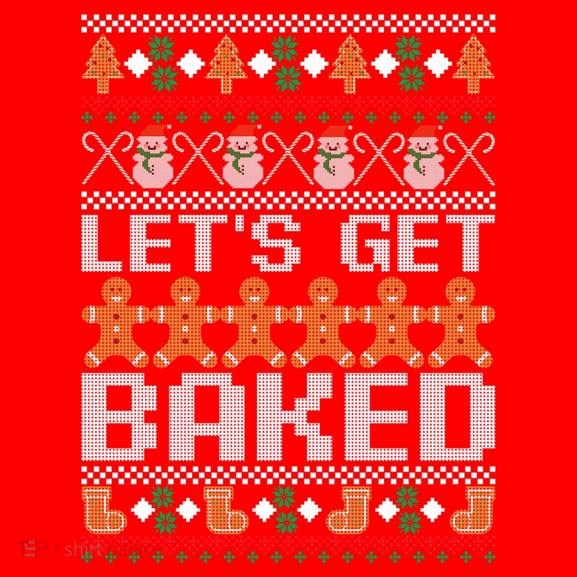 Lets Get Baked Ugly Christmas Gift Holiday Cookie Gift Santa Hat