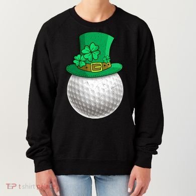 Leprechaun Golf Ball Saint Patrick's Day Irish Gift Women's Sweatshirt