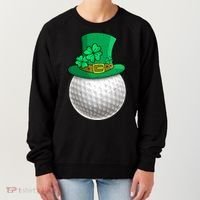 Leprechaun Golf Ball Saint Patrick's Day Irish Gift Women's Sweatshirt thumb 0