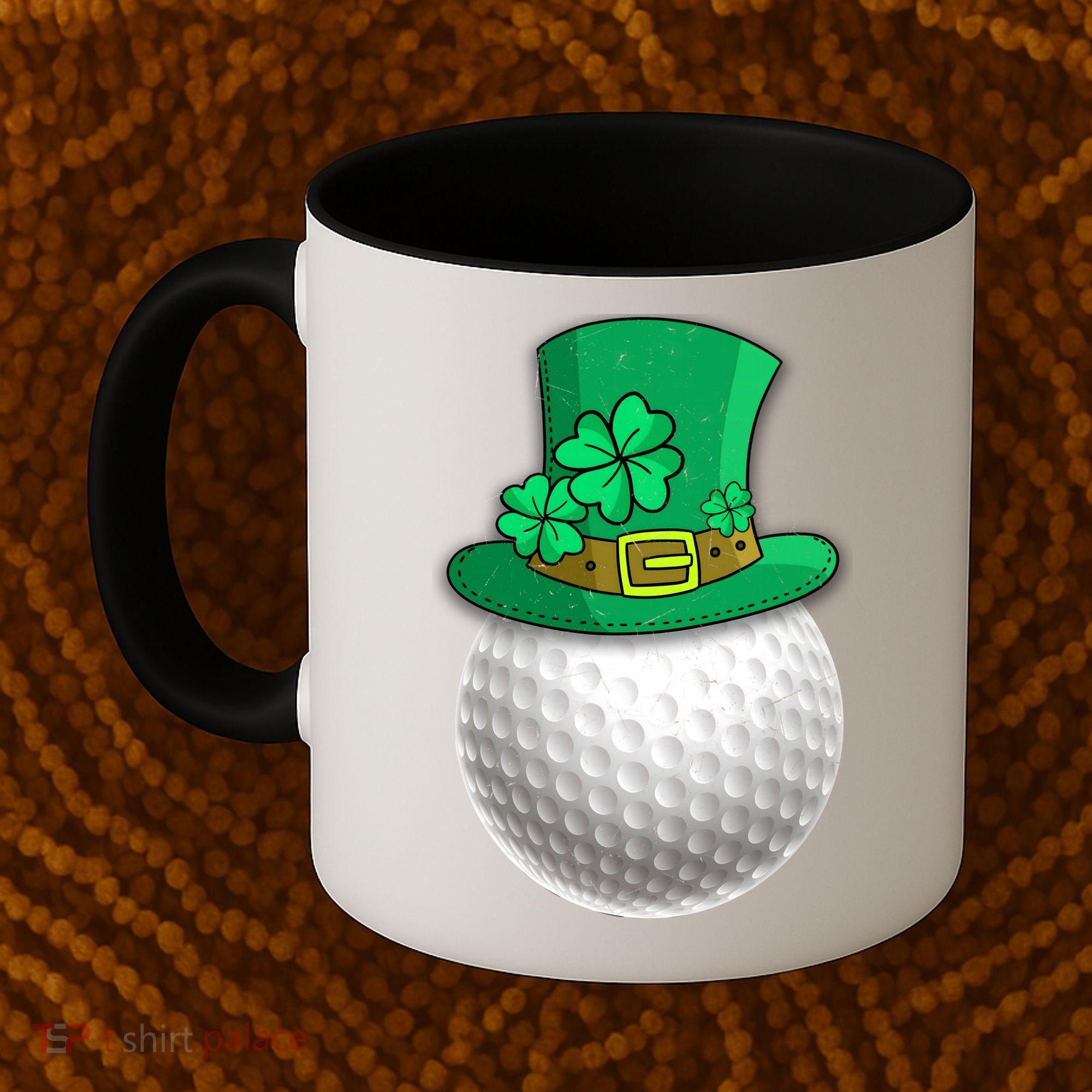 Leprechaun Golf Ball Saint Patrick's Day Irish Gift Coffee Mug