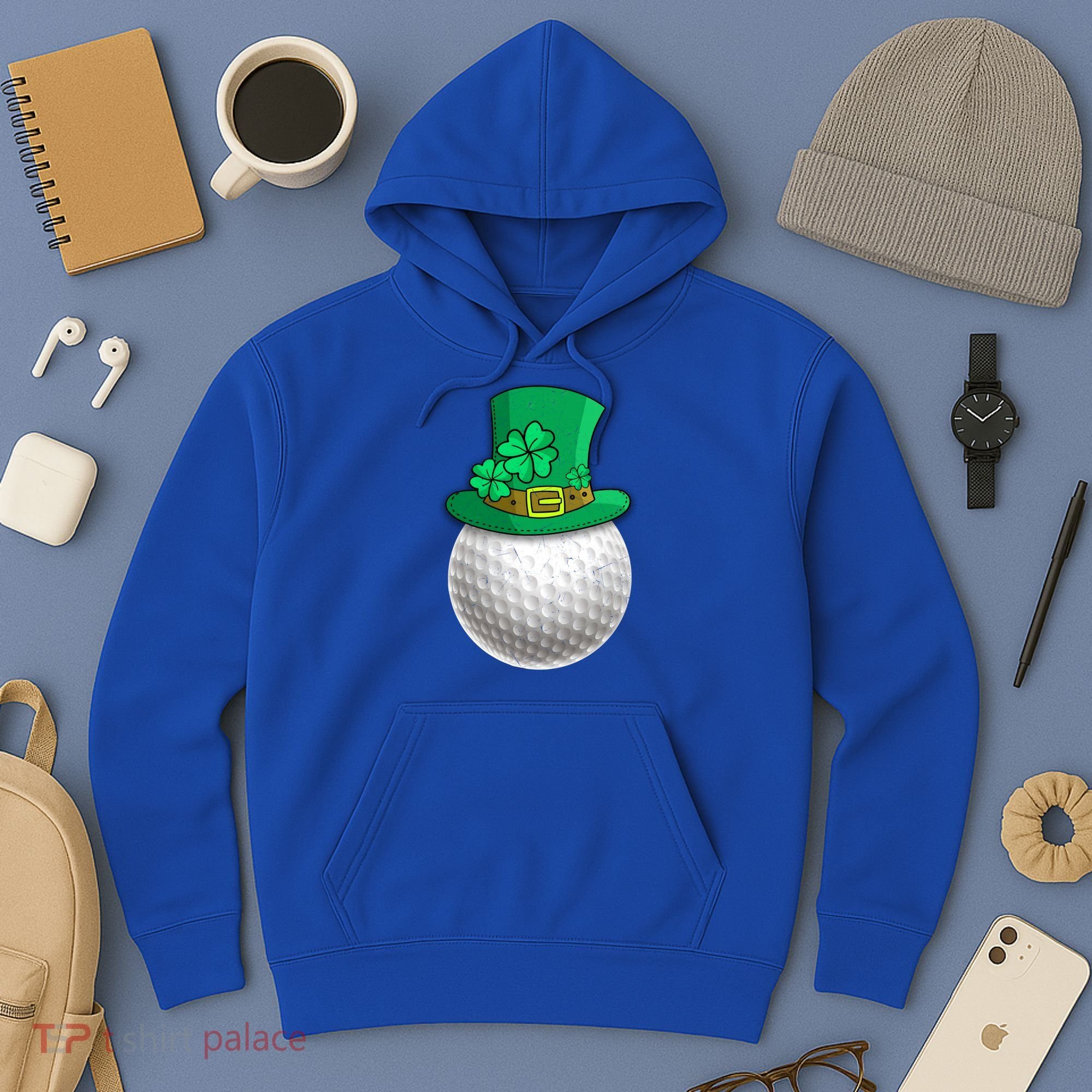 Leprechaun Golf Ball Saint Patrick's Day Irish Gift Hoodie