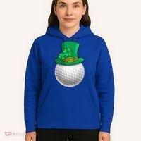 Leprechaun Golf Ball Saint Patrick's Day Irish Gift Hoodie thumb 5