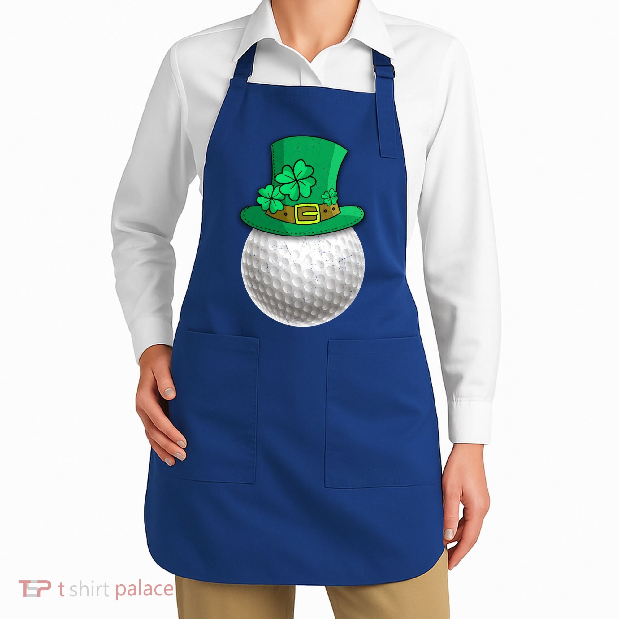 Leprechaun Golf Ball Saint Patrick's Day Irish Gift Apron