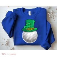 Leprechaun Golf Ball Saint Patrick's Day Irish Gift Sweatshirt thumb 2