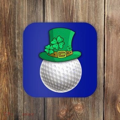 Leprechaun Golf Ball Saint Patrick's Day Irish Gift Coaster