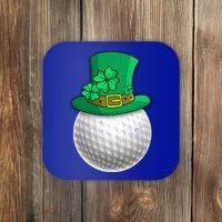Leprechaun Golf Ball Saint Patrick's Day Irish Gift Coaster thumb 0