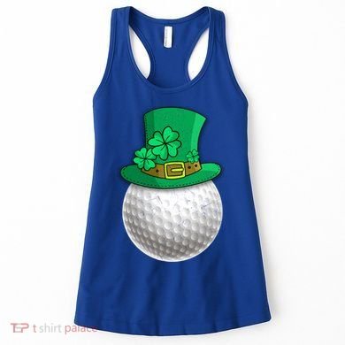 Leprechaun Golf Ball Saint Patrick's Day Irish Gift Women's Tank Top
