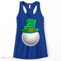 Leprechaun Golf Ball Saint Patrick's Day Irish Gift Women's Tank Top thumb 0