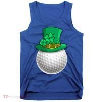 Leprechaun Golf Ball Saint Patrick's Day Irish Gift Tank Top thumb 0
