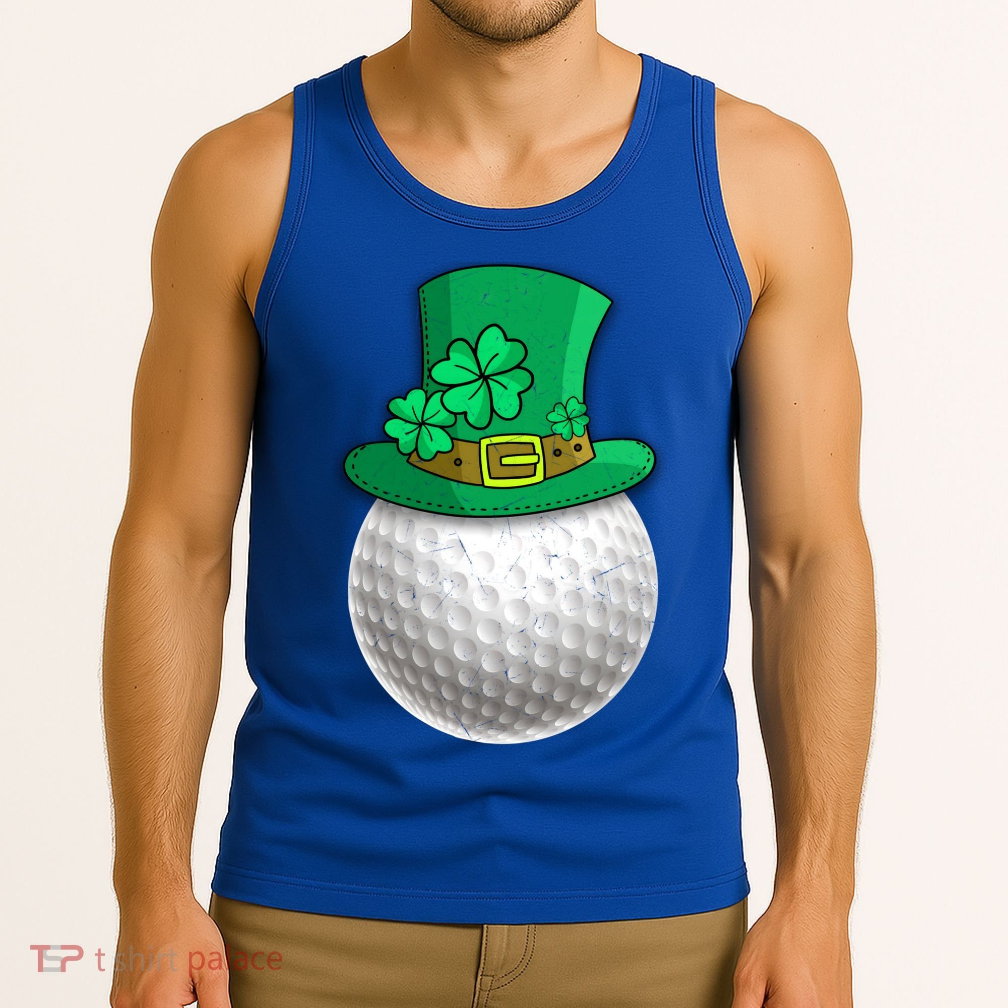 Leprechaun Golf Ball Saint Patrick's Day Irish Gift Tank Top
