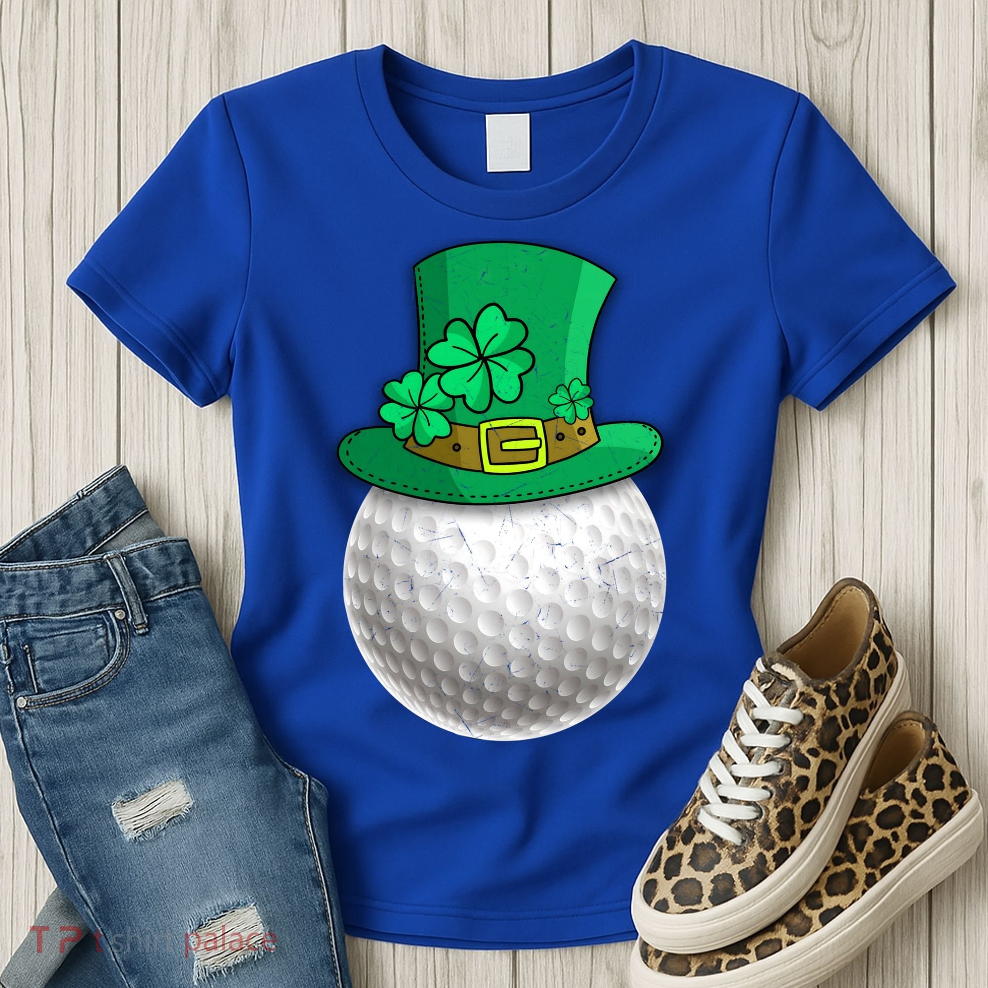 Leprechaun Golf Ball Saint Patrick's Day Irish Gift Women's T-Shirt
