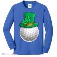 Leprechaun Golf Ball Saint Patrick's Day Irish Gift Kids Long Sleeve Shirt thumb 0